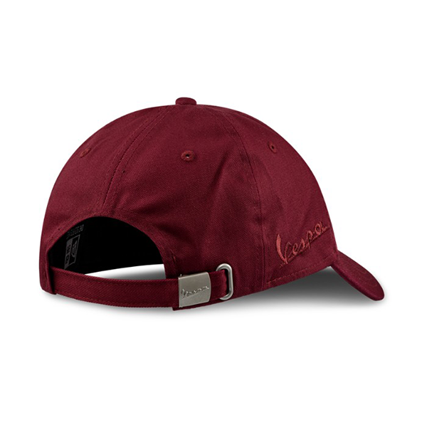 Vespa Dec Glitter Baseball Cap Burgundy