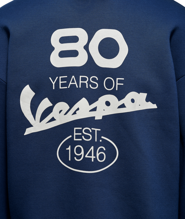 VESPA 80TH HOODIE BLUE