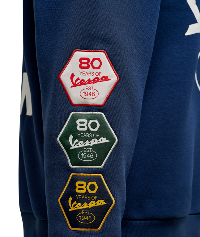 VESPA 80TH HOODIE BLUE