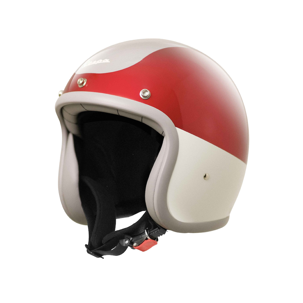 VESPA HELMET LX - RED WHITE